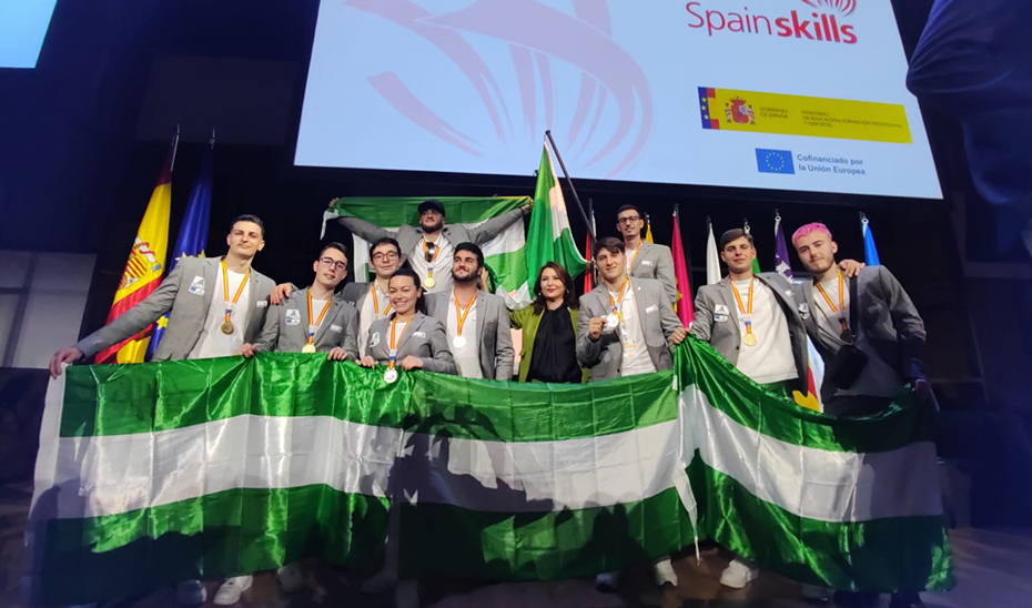 Andalucía lidera el Campeonato de Formación Profesional SpainsKills con once medallas