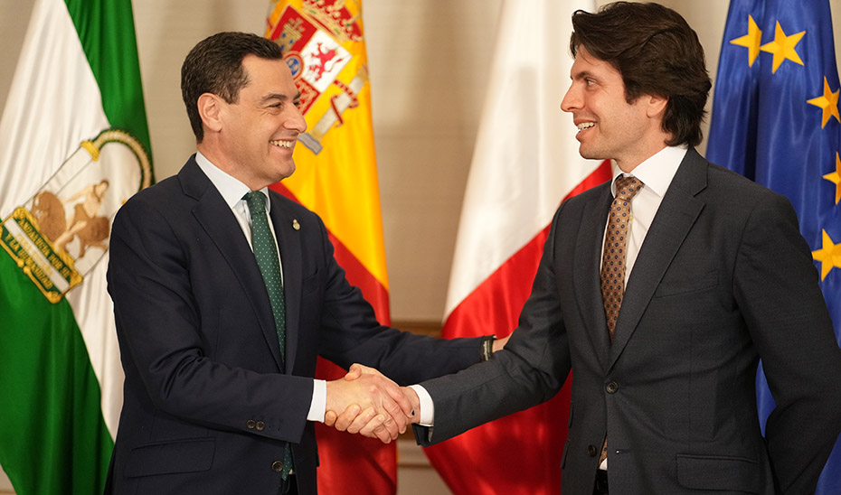 Juanma Moreno recibe al embajador de Malta en España