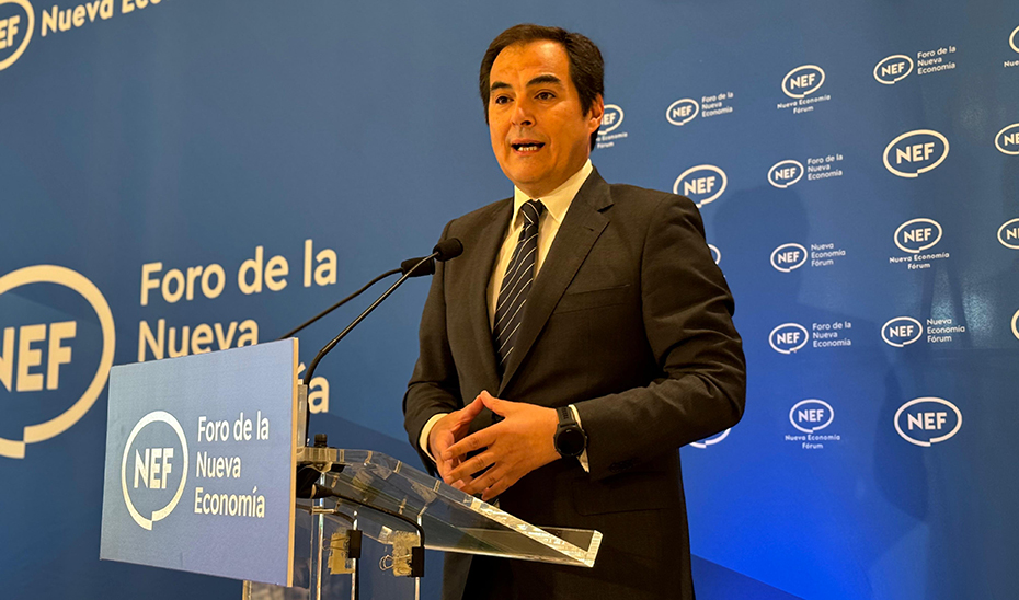 
			      Jose Antonio Nieto durante su intervención en el Foro Nueva Economía			    
			  