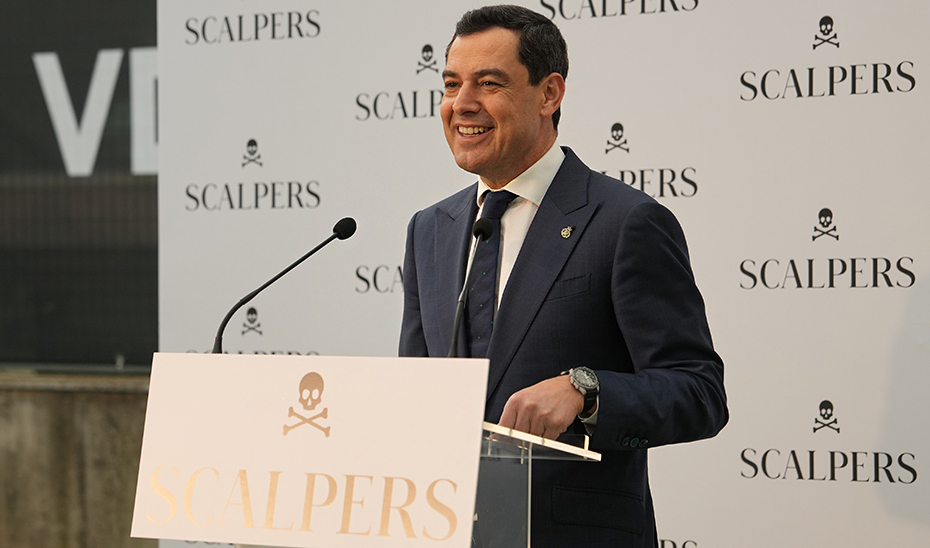 Intervención el presidente de la Junta en el acto de inicio de obras de la nueva sede de la firma Scalpers en Sevilla