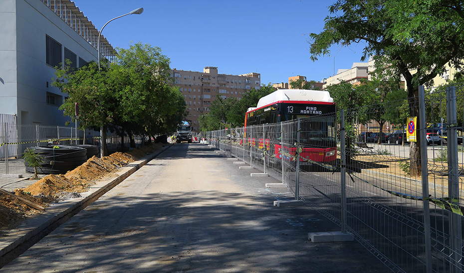 Imagen del artículo El avance de las obras de la Línea 3 Norte implica las primeras afecciones al tráfico en Pino Montano