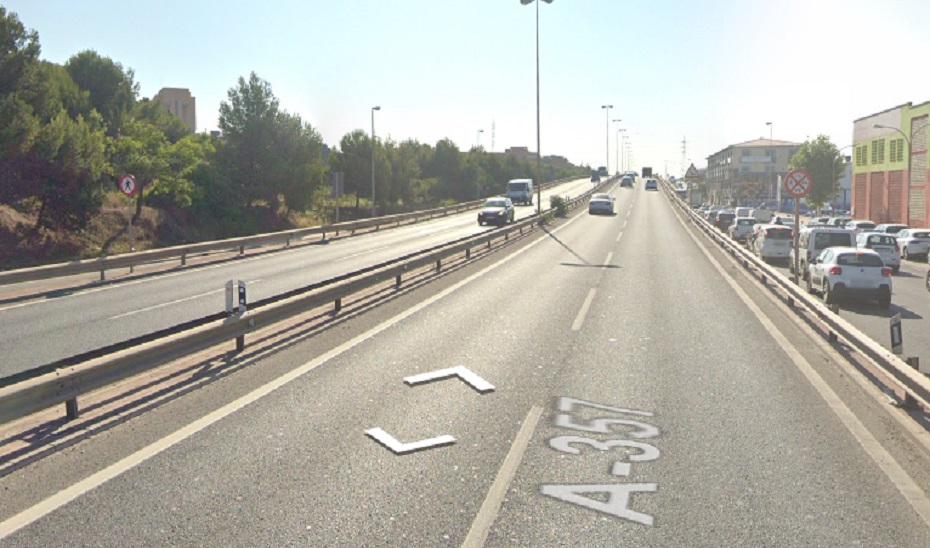 Carretera A-357 a su paso por Málaga capital.