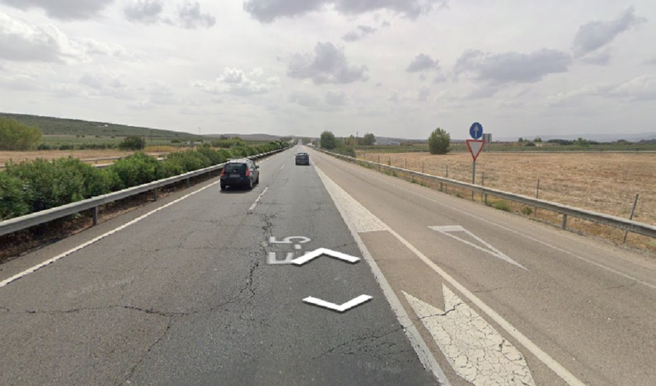 Punto de la A-4 donde ha tenido lugar el accidente.