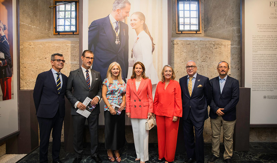 La consejera de Cultura y Deporte, Patricia del Pozo, durante la inauguración de la exposición 'Felipe VI 2014-2024. Una década de la historia de la Corona de España'.