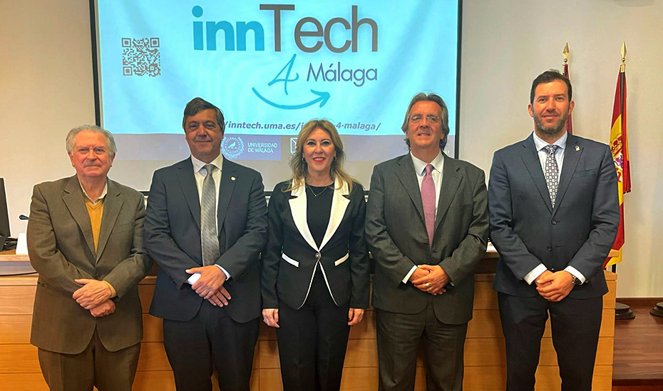 Un momento del acto de presentación de la nueva marca 'innTech·4·Málaga'. 
