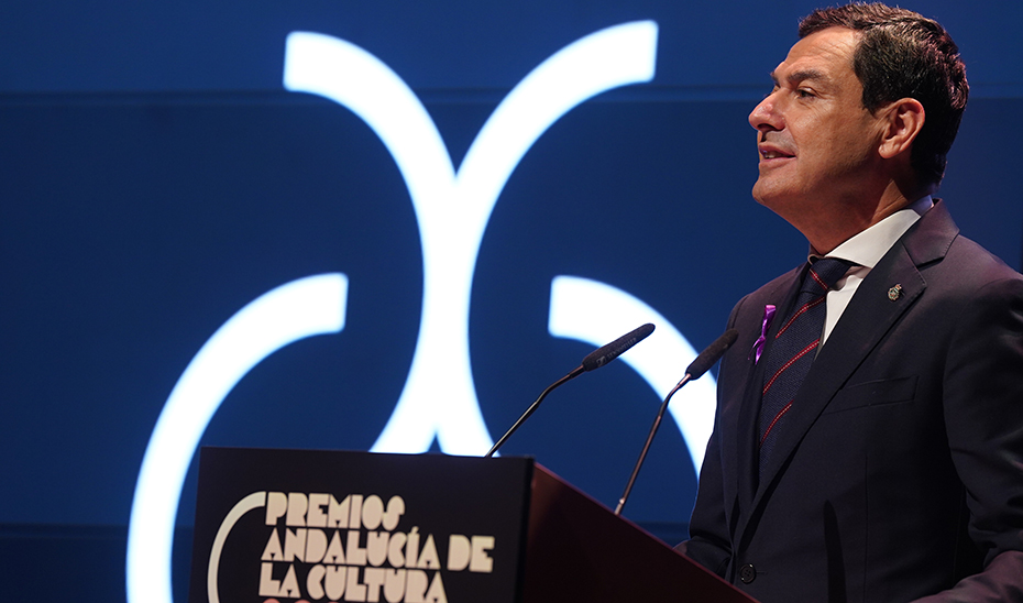 Intervención del presidente de la Junta en la clausura de la ceremonia de entrega de los Premios Andalucía de la Cultura