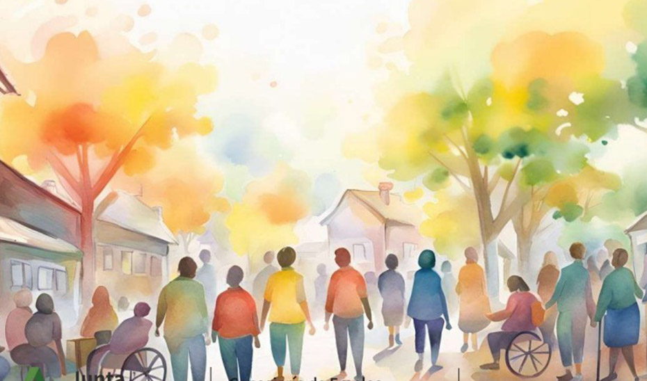 
			      Portada del informe de Mercado de trabajo de personas con discapacidad en Andalucía 2024.			    
			  