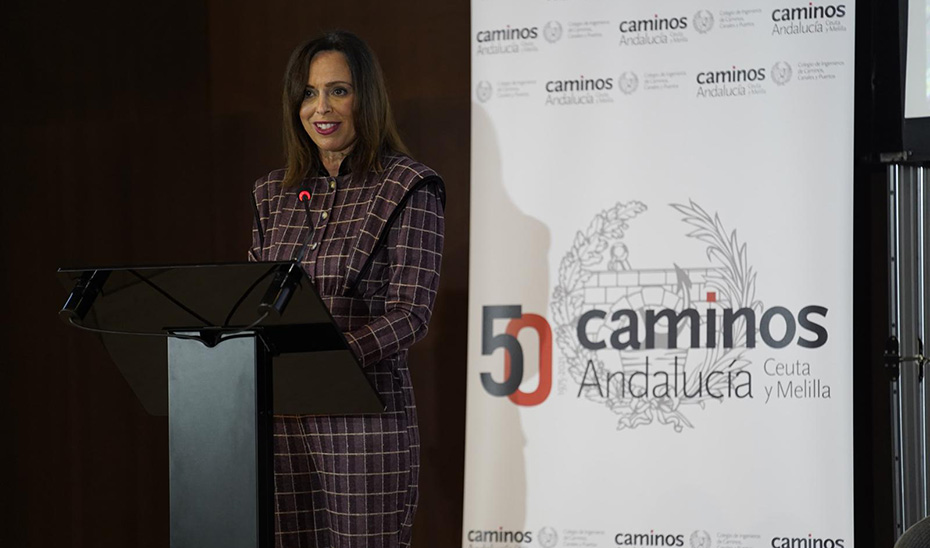 
			      Rocío Díaz inaugura en Sevilla la jornada organizada por el Colegio de Ingenieros de Caminos Canales y Puertos (CICCP).			    
			  