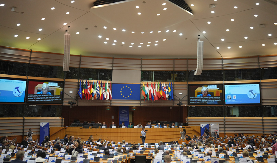 Vista del Pleno del Comité Europeo de las Regiones, en Bruselas.