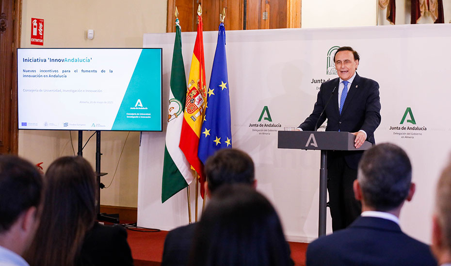 
			      Villamandos ha presentado en Almería la iniciativa \u0027InnovAndalucía\u0027 para el fomento de la innovación y la tecnología.			    
			  