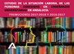 La situación Laboral de las personas egresadas en Enseñanzas Universitarias en Andalucía. Promociones 2016-2017 y 2015-2016