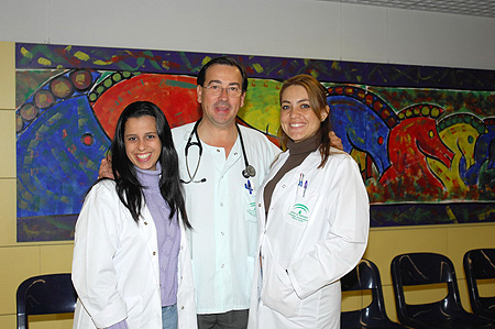 En la foto, Vanessa Guimares, Juan Carlos Robles y María de Fátima Jurado.