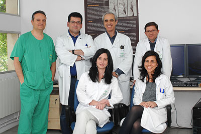 Imagen de grupo de los neurorradiólogos del Hospital Reina Sofía.