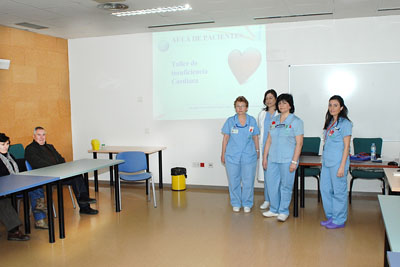 Algunas de las enfermeras de Cardiología que participan en el taller