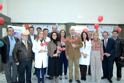 Inauguración de la exposición con motivo de la 'Semana de la Hematología'