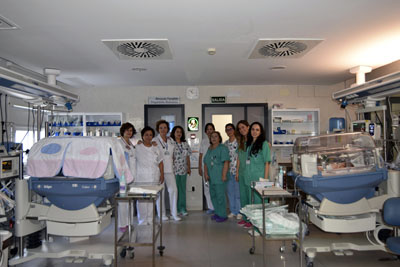 profesionales de Neonatologia del Hospital Reina Sofía