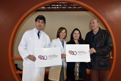 José María Dueñas, Valle García, Susana Sánchez y Miguel Clementson presentan el logo 40 aniversario