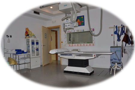 Sala de radiología convencional. Hospital Materno-Infantil (infantil