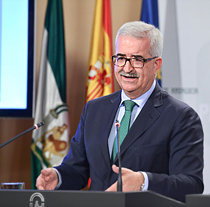 Manuel Jiménez Barrios, vicepresidente de la Junta y consejero de la Presidencia.