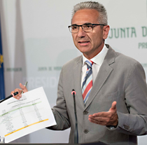 Miguel Ángel Vázquez, portavoz del Gobierno de la Junta.