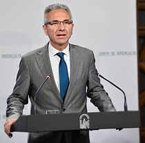 Miguel Ángel Vázquez, portavoz del Gobierno de la Junta.