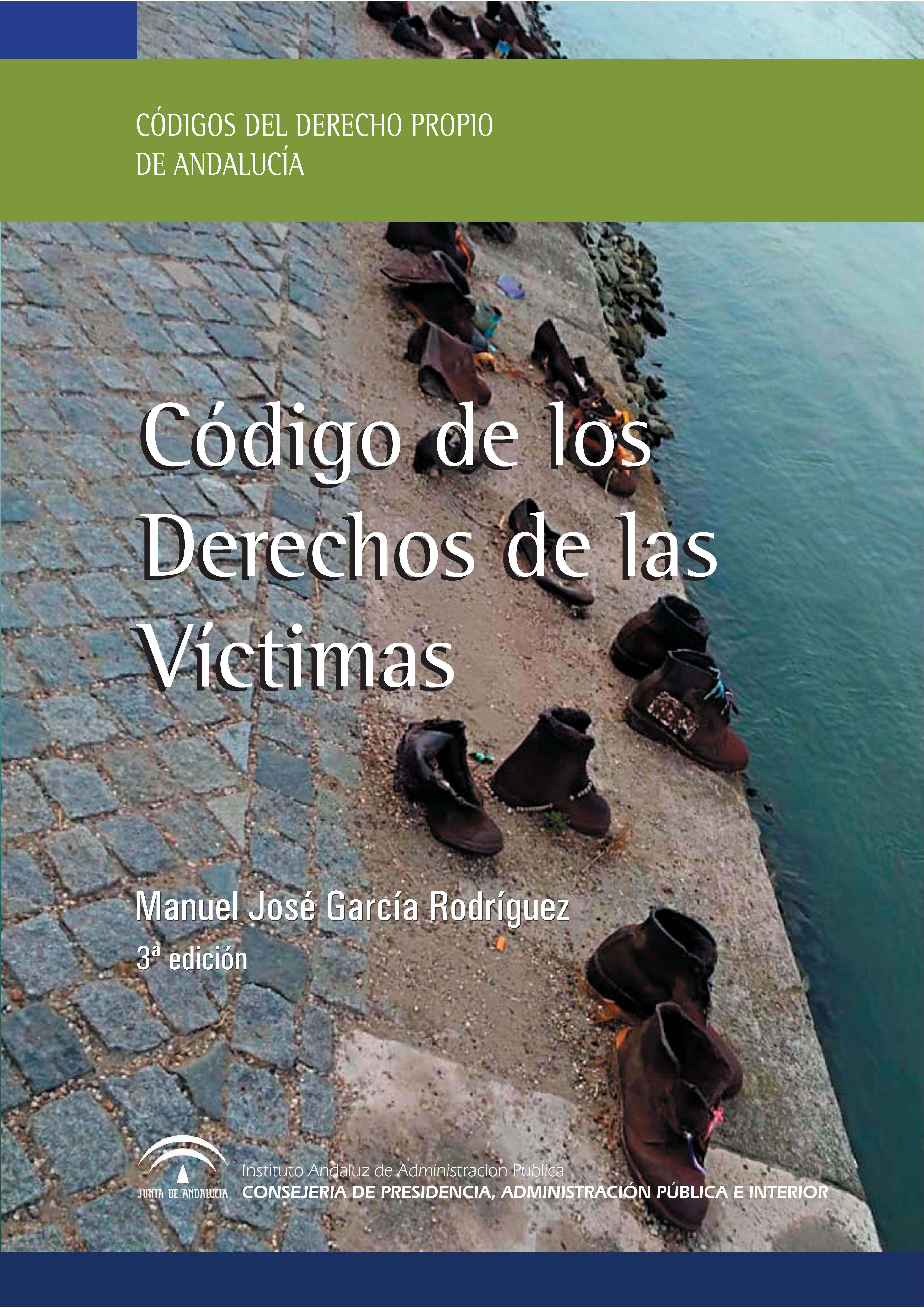 Portada de la publicación "Código de los derechos de las víctimas en Andalucía"