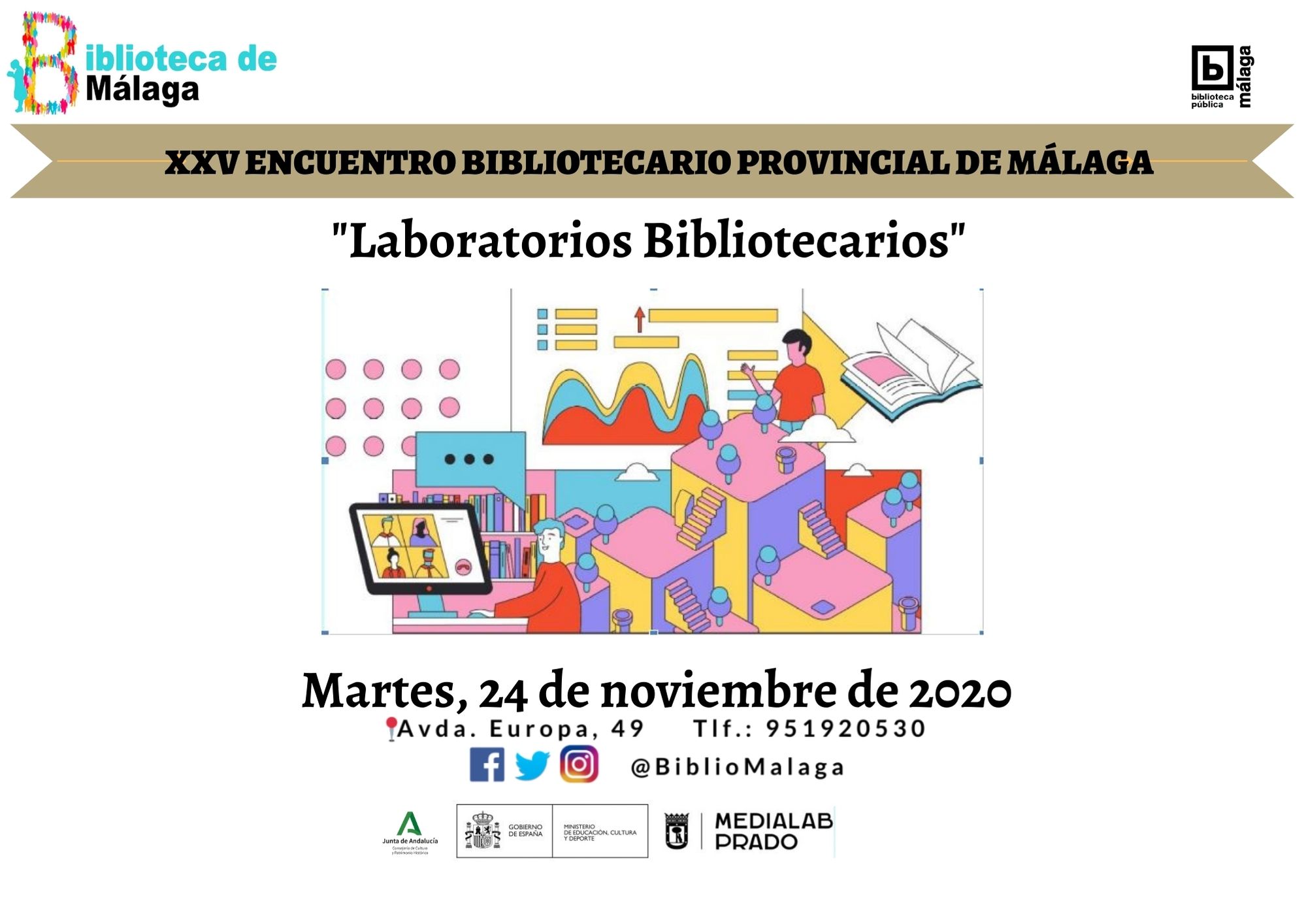 XXV Encuentro Bibliotecario Provincial de Málaga (hasta el 24/11/20)