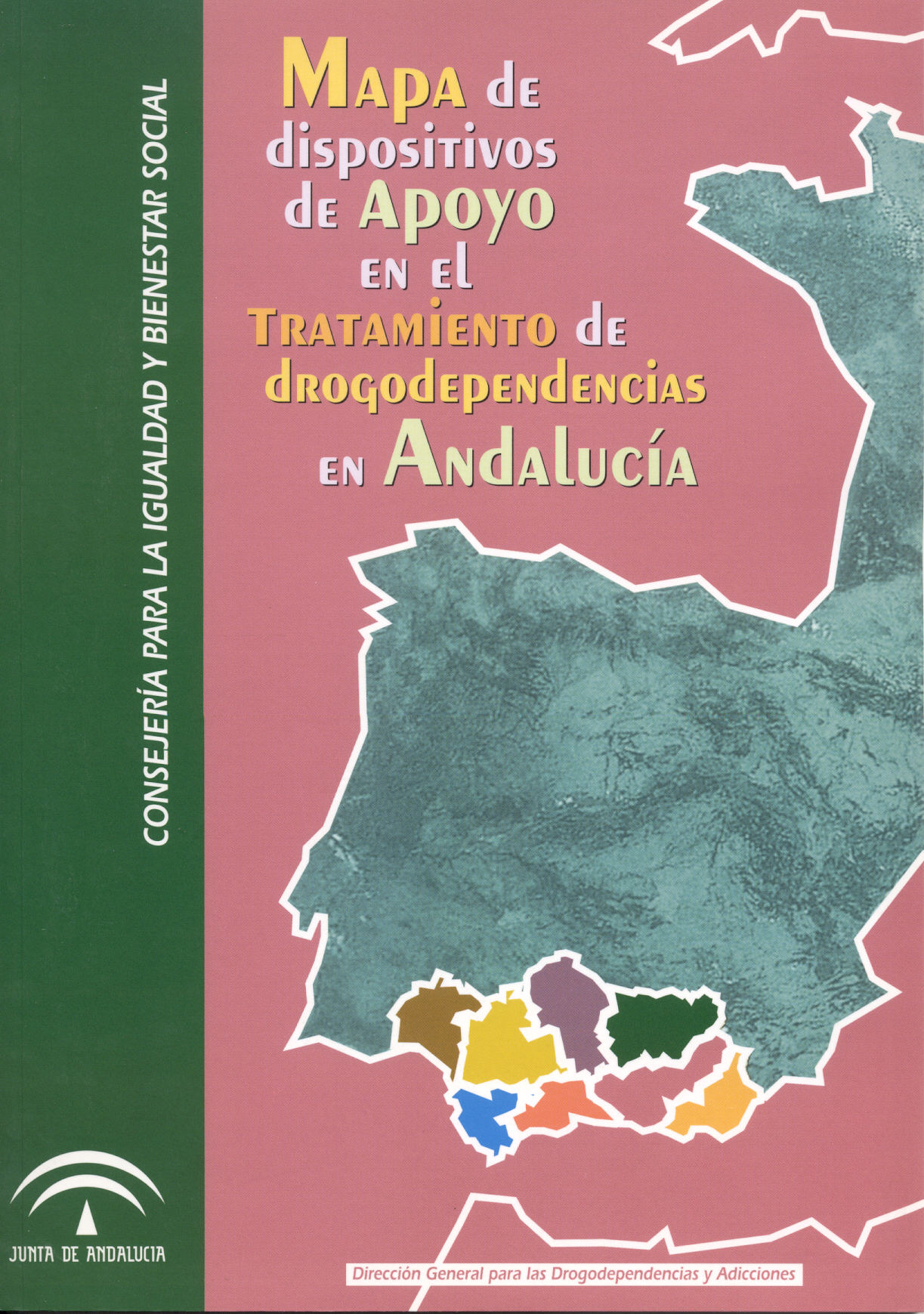 Mapa de dispositivos de Apoyo en el Tratamiento de drogodependencias en Andalucía