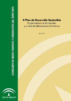 Imagen que muestra la portada del documento del II Plan de Desarrollo  Sostenible  del  Parque  Natural  de  Los  Alcornocales  y  su  Área  de  Influencia  Socio-Económica