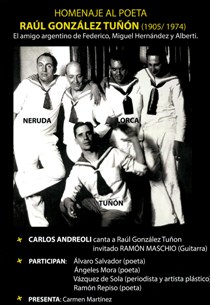 Homenaje al poeta Raúl González Tuñón (1905-1974)