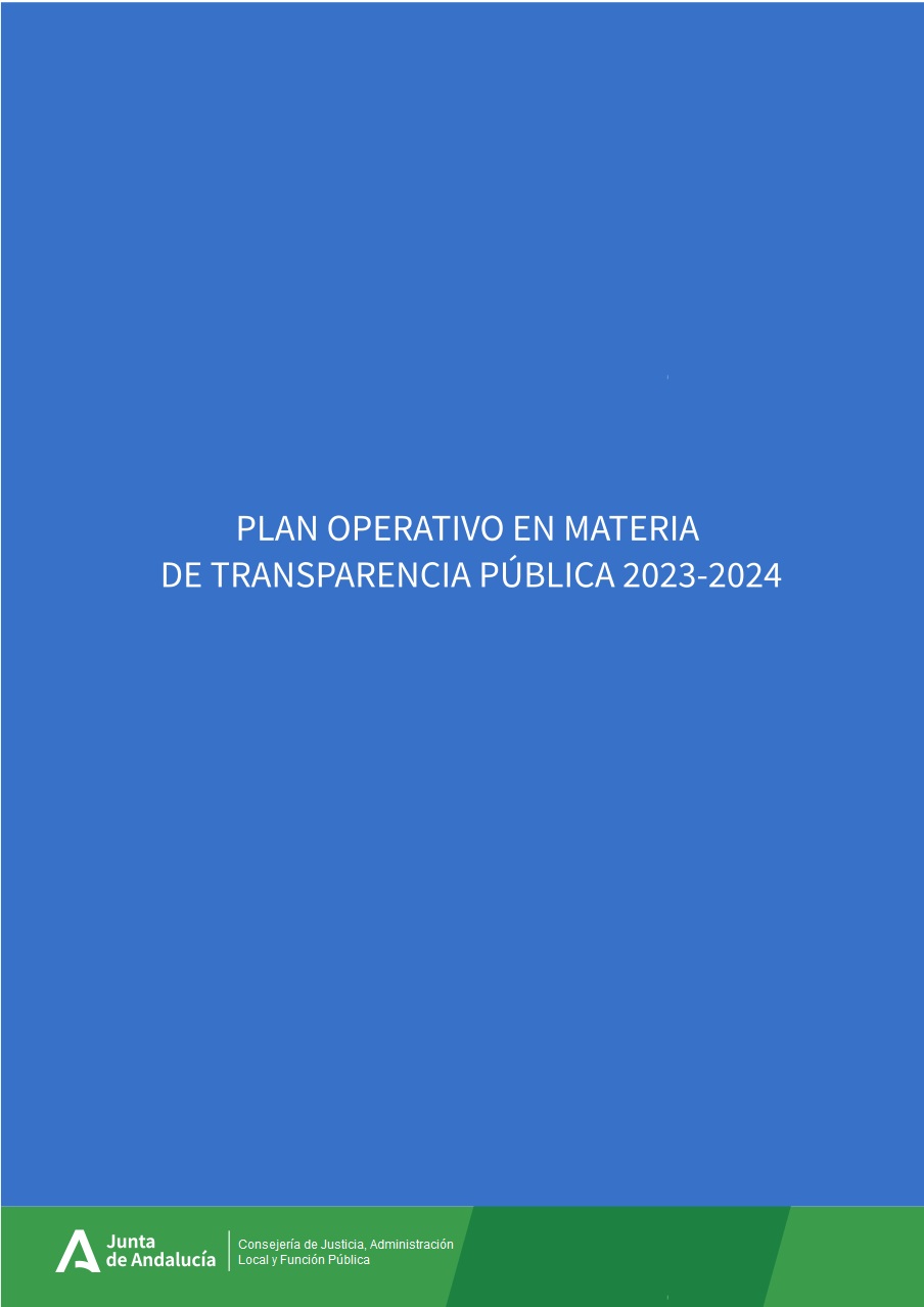 Portada Plan Operativo Transparencia 2023-24