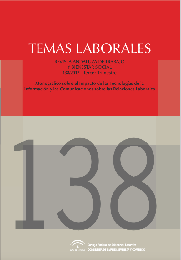 Portada Revista Temas Laborales nº 138/2017