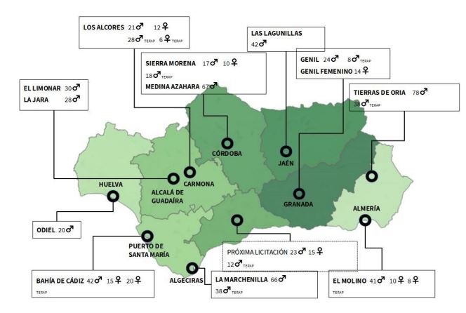 Mapa CIMI en Andalucía 2021