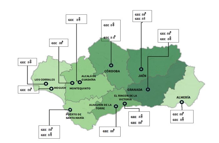 Mapa GEC Andalucía