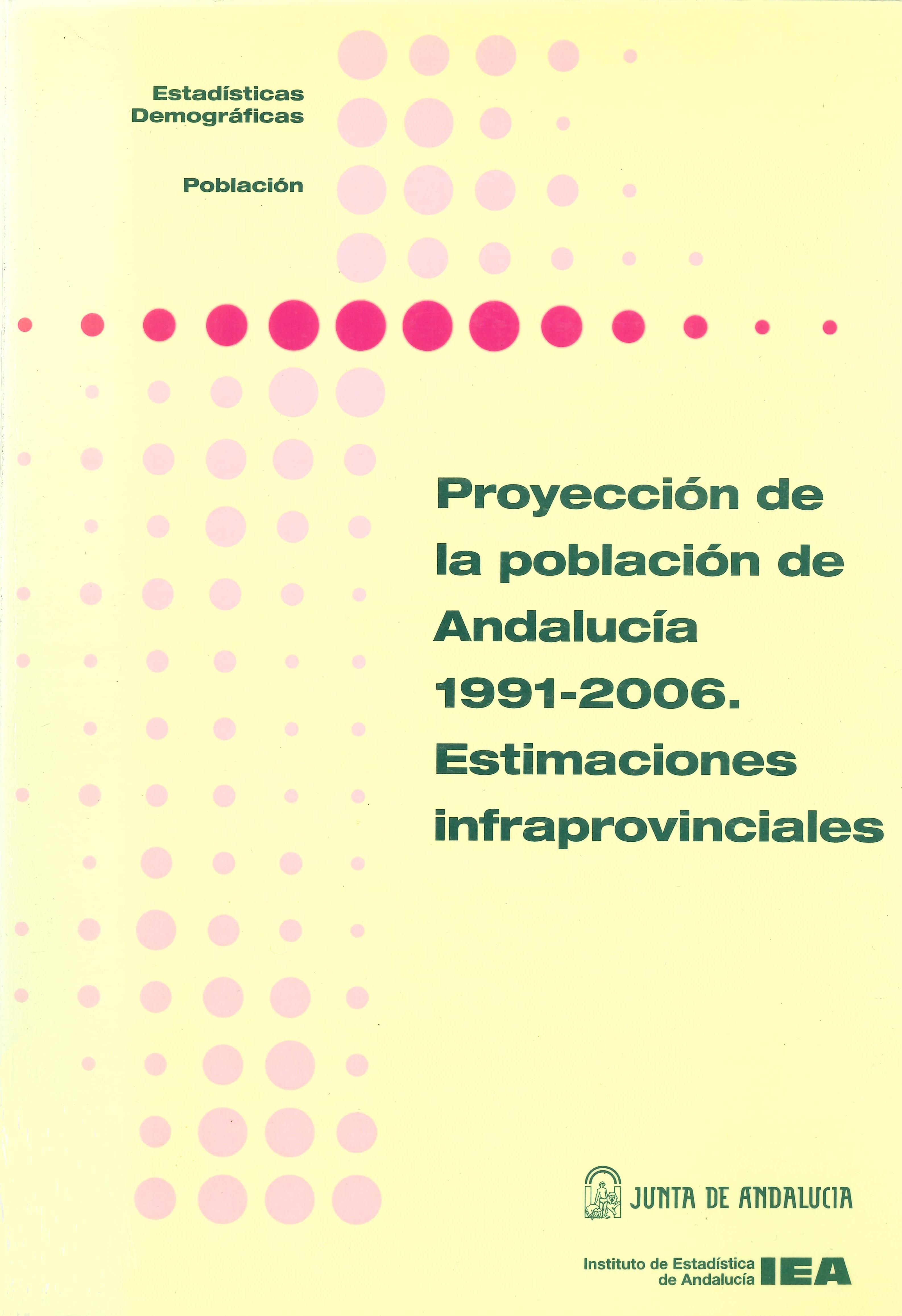 Imagen representativa de la publicación Proyección de la población de Andalucía 1991-2006: estimaciones infraprovinciales