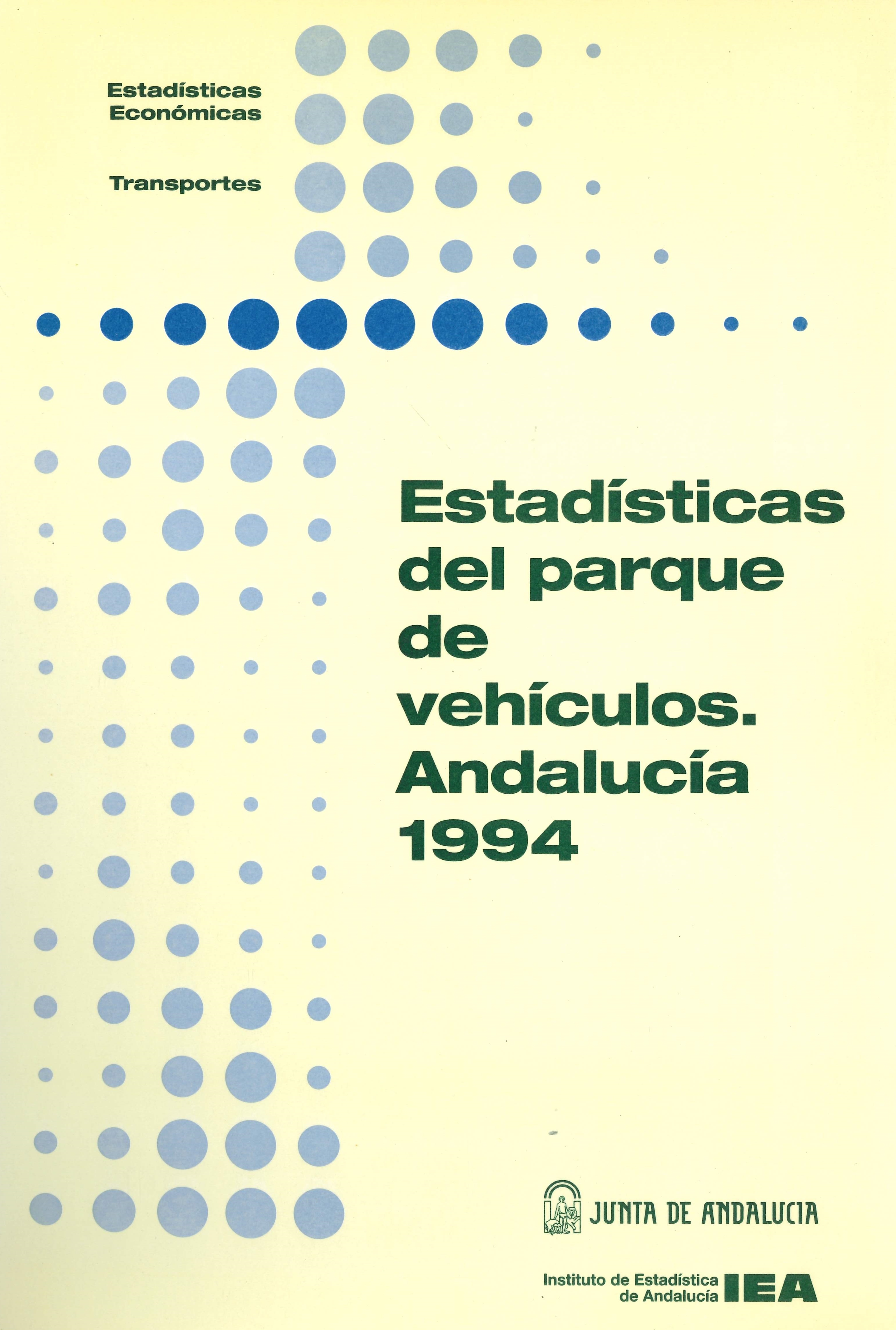Imagen representativa de la publicación Estadísticas del parque de vehículos: Andalucía 1994