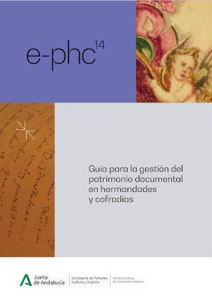 Portada libro "Guía para la gestión del patrimonio documental en hermandades y cofradías" (versión digital)