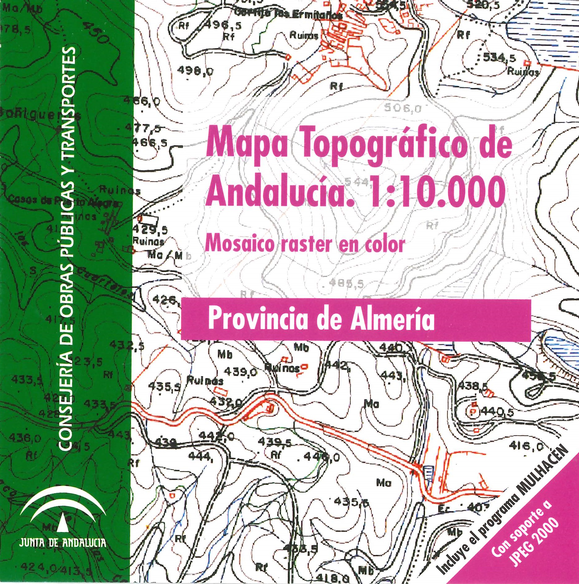 Mapa_topográfico_Andalucía_1:10.000_mosaico_raster_color_provincia_Almería_2007