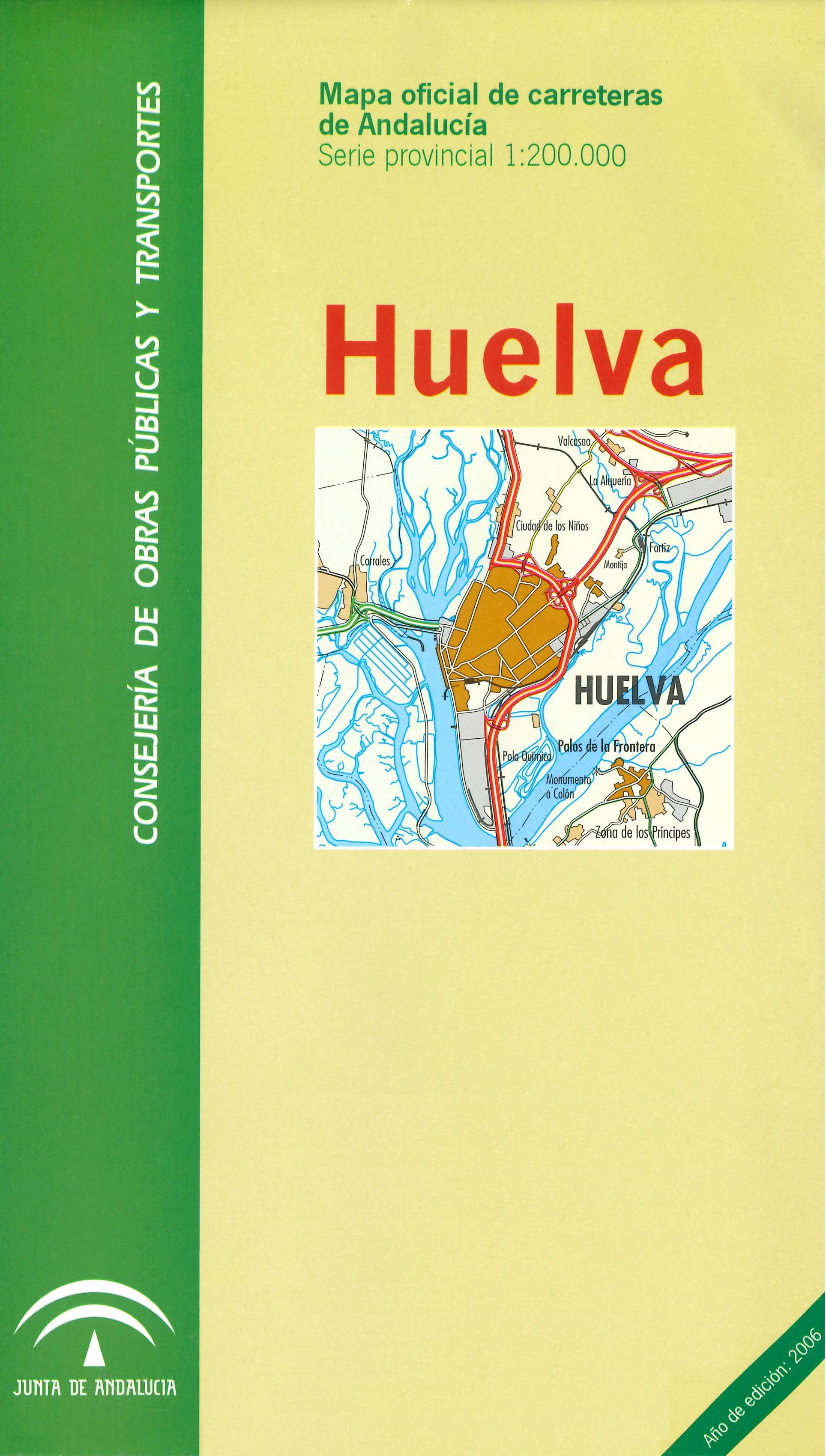 Mapa_oficial_carreteras_Andalucía_Huelva_serie_provincial_escala_1:200.000_2006