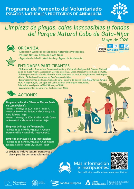 Limpieza de Playa de Torregarcía, Parque Natural Cabo de Gata-Níjar