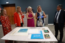 Avanzan en el Museo de Huelva los trabajos de inventario y restauración de la colección José Caballero, compuesta por más de 10.000 obras