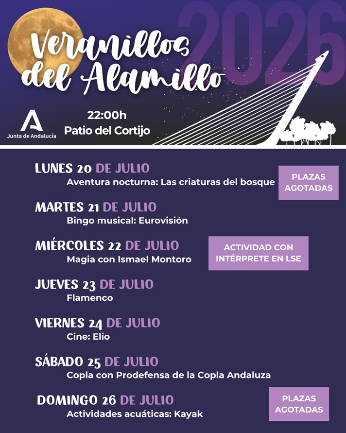 Semana de música, magia, flamenco y deporte gratis con los “Veranillos del Alamillo”