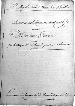 La negra M.ª Carmen. Una historia de esclavitud en la Sevilla del s. XIX
