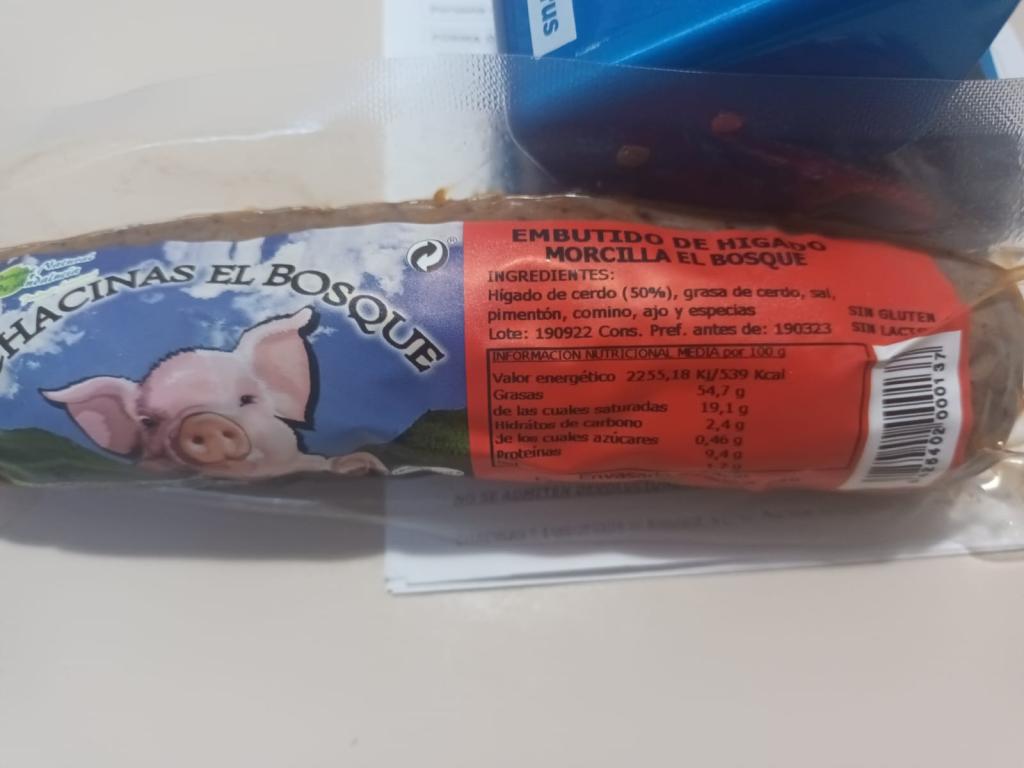 Imagen de la Morcilla objeto de la alerta