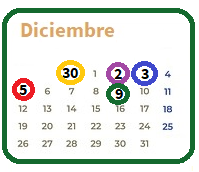 Actividades mes diciembre
