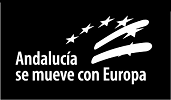 Logo Andalucía Se Mueve con Europa (negativo)