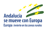 Logo Andalucía Se Mueve con Europa, Europa Invierte en las Zonas Rurales