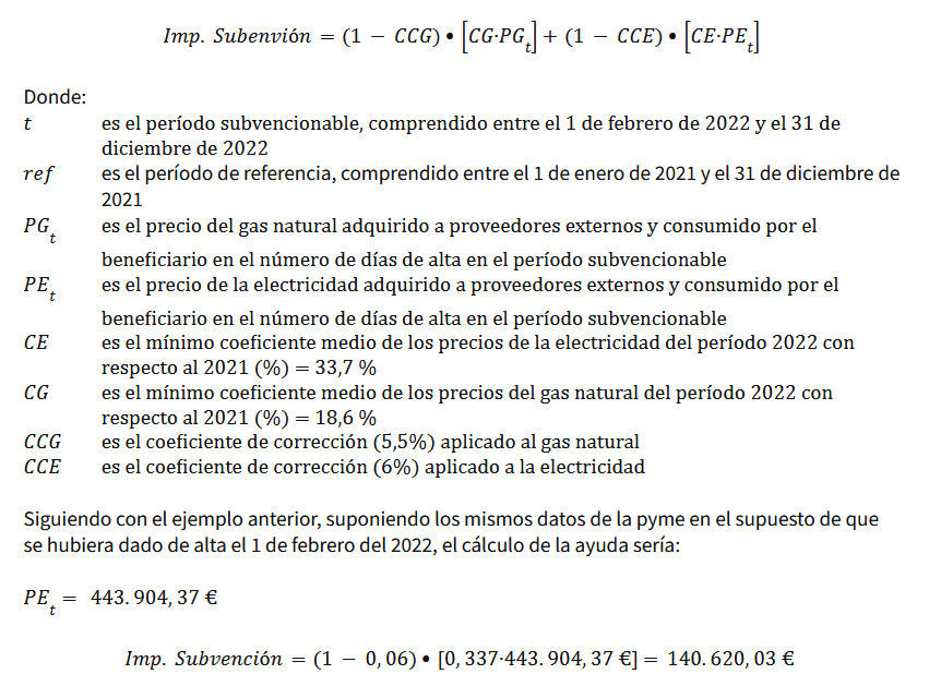 Fórmula precio medio de referencia para el ejercicio 2021