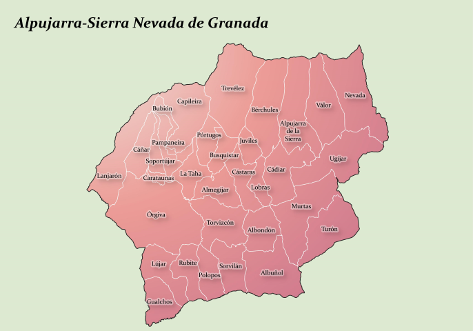 Mapa Alpujarra-Sierra Nevada de Granada baja res