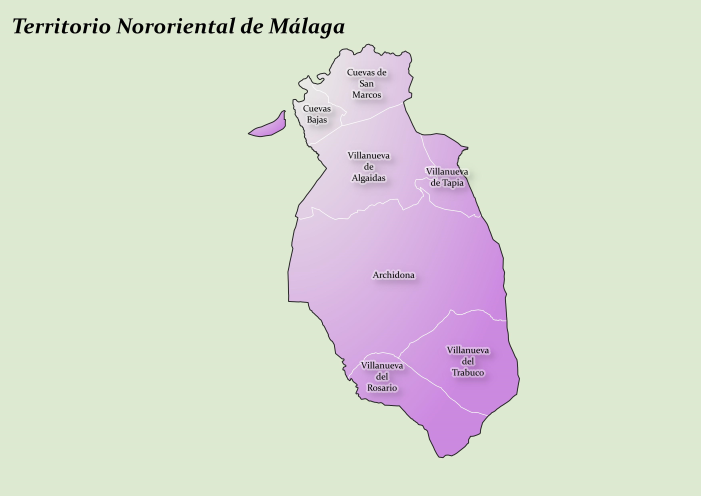 Mapa Territorio Nororiental de Málaga baja res